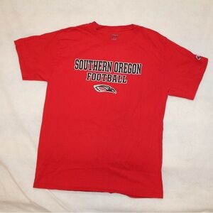 Champion Red Southern Oregon Football Tee
